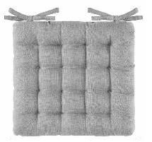 Coussin de chaise 16 po x 16 po texturé taupe