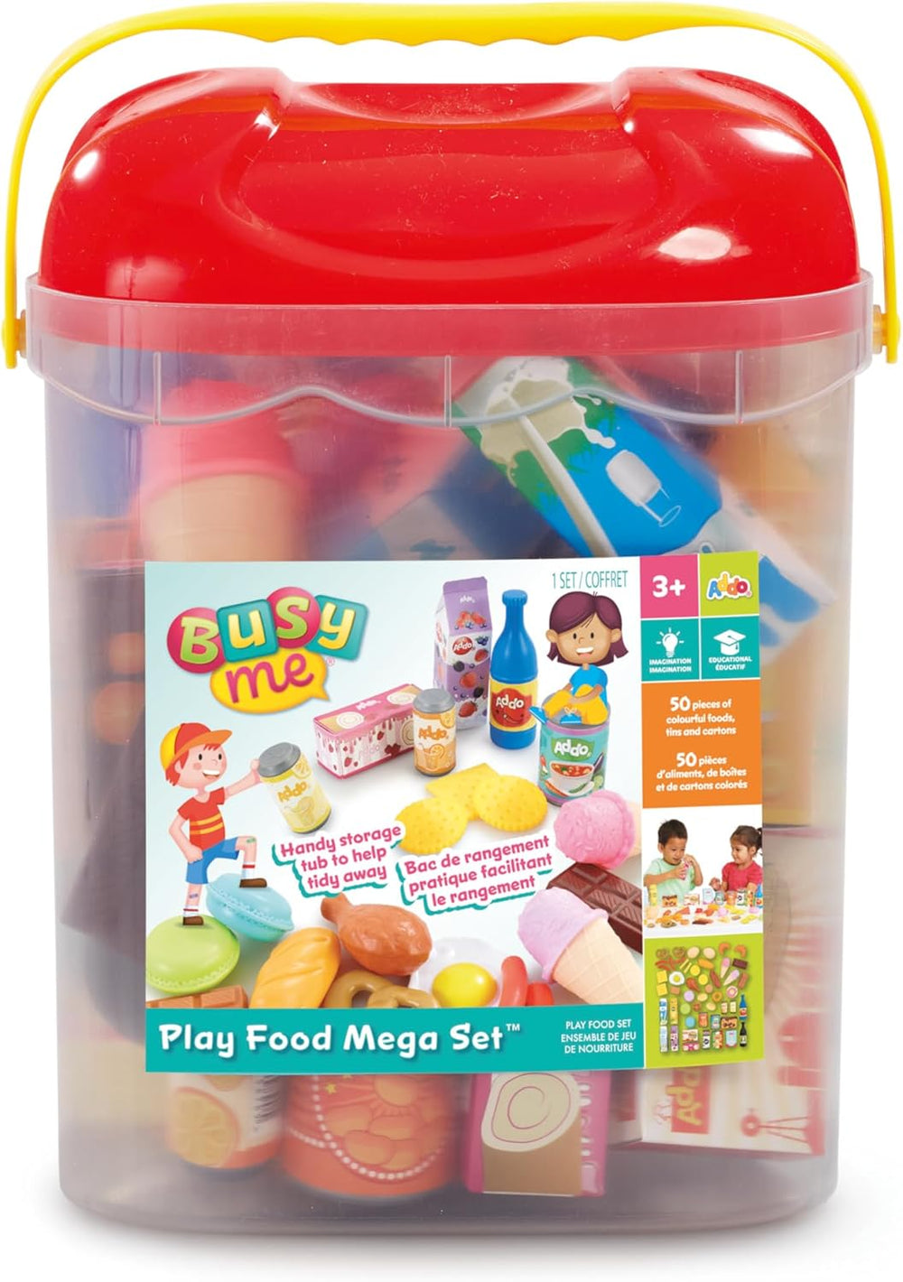 Ensemble d'aliments dans un seau 50 morceaux Busy Me (3 ans et plus)