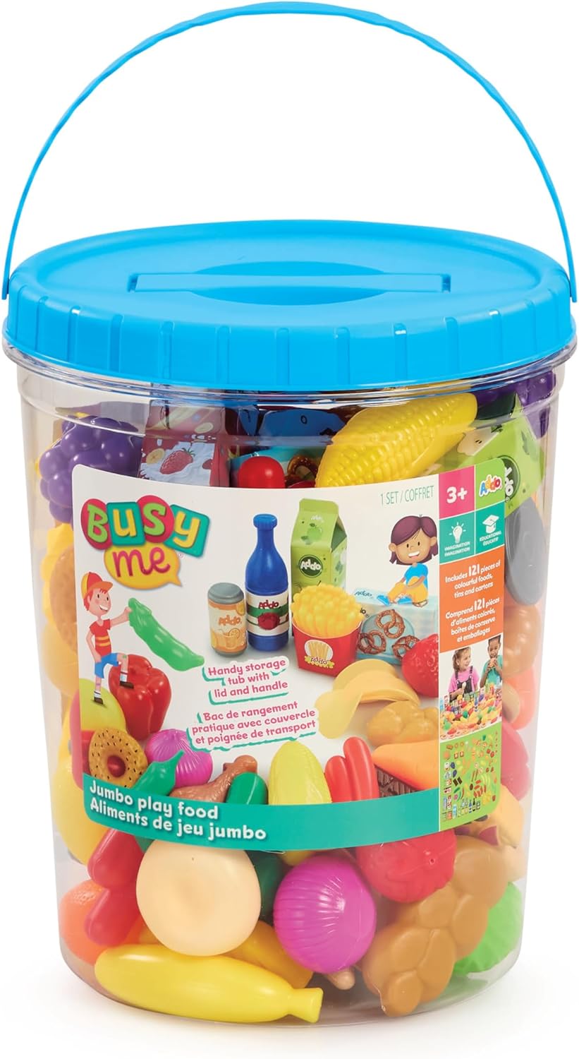 Ensemble d'aliments dans un seau 121 morceaux Busy Me (3 ans et plus)