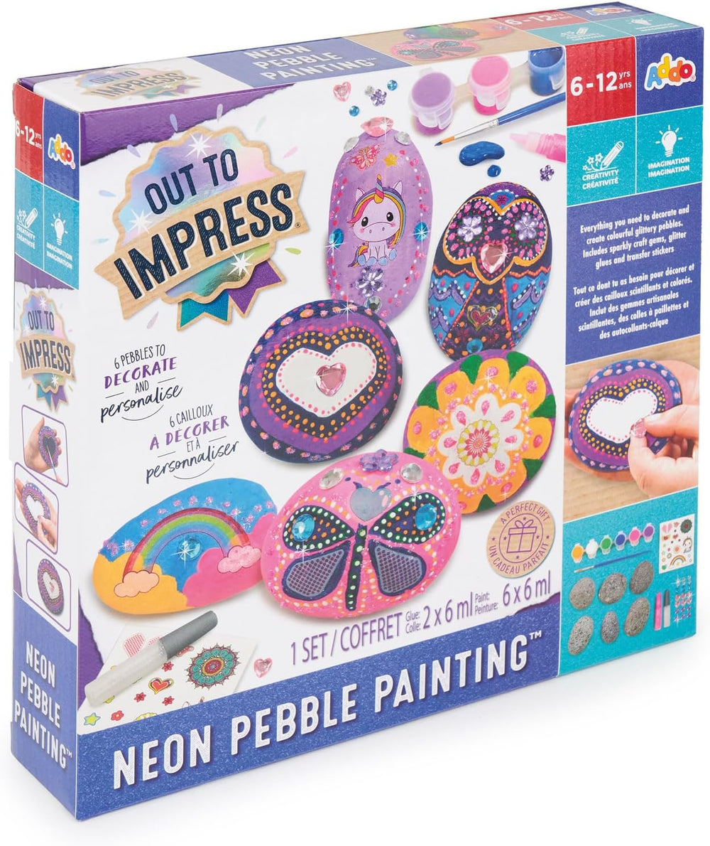 Ensemble de peinture sur roche (6 à 12 ans)