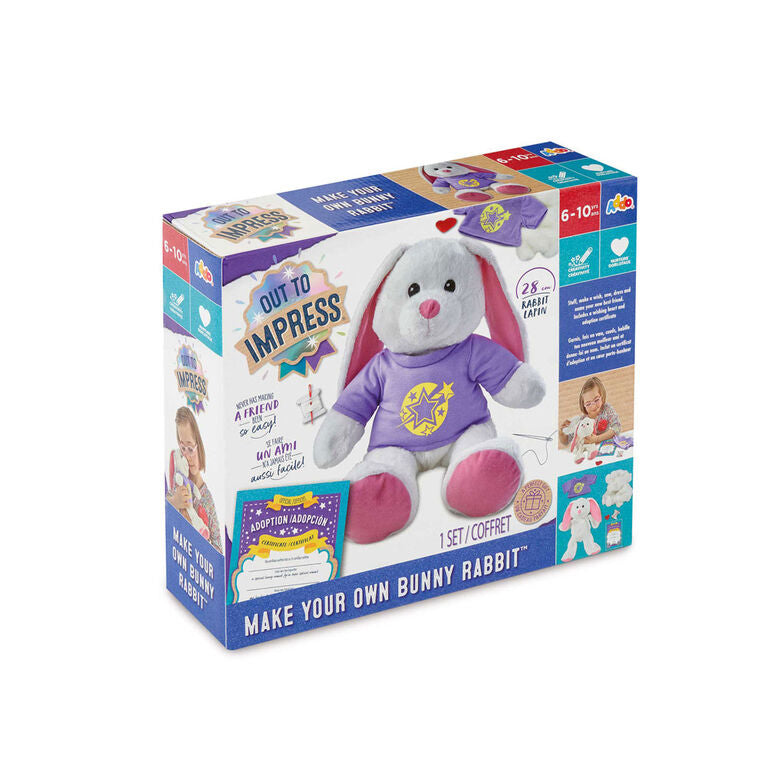 Ensemble de fabrication de lapin en peluche (6 à 10 ans)
