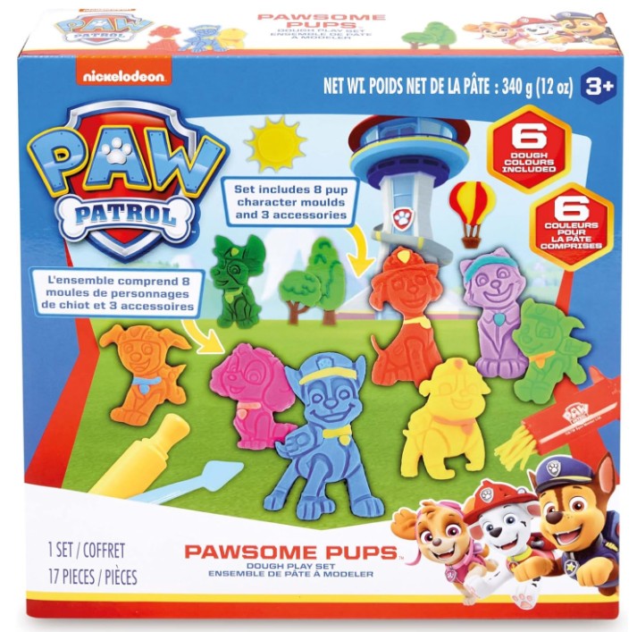 Ensemble de pâte à modeler Pat Patrouille (3 ans et plus)