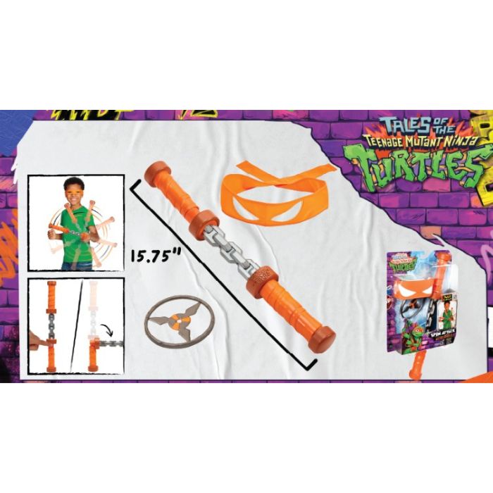 Ensemble d'accessoires de Tortues Ninja Michelangelo (TMNT)