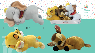 Peluche animaux Disney endormi (modèle varié)