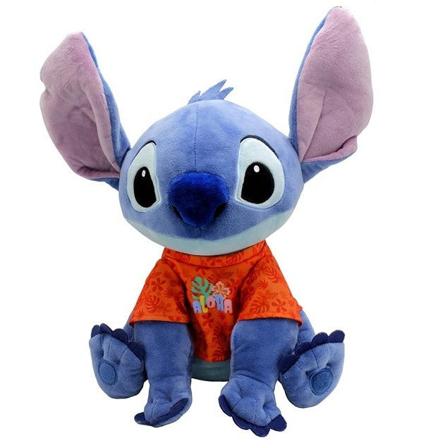 Peluche Stitch avec chandail orange Aloa