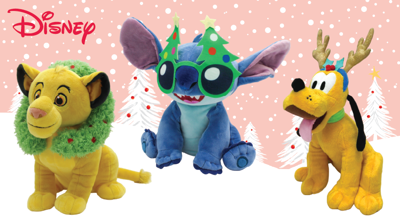 Peluche personnage de Disney de Noël (modèle varié)