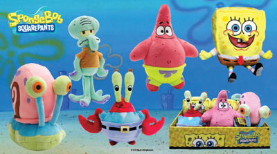Peluche Bob l'éponge et ses amis (modèle varié)