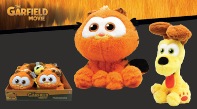 Peluche Garfield et son ami (Garfield ou Odie)