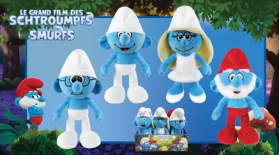 Peluche Schtroumpfs (modèle varié)