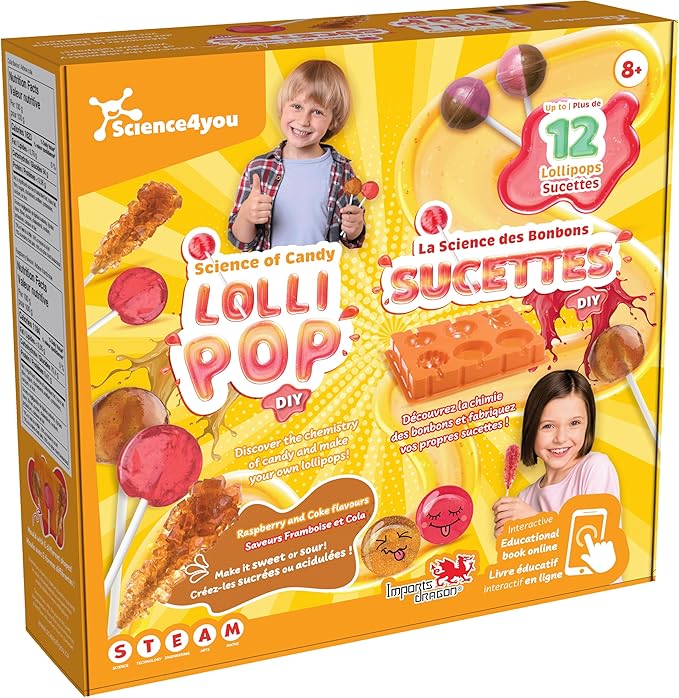 Ensemble de création la science des bonbons sucettes (8 ans et plus)