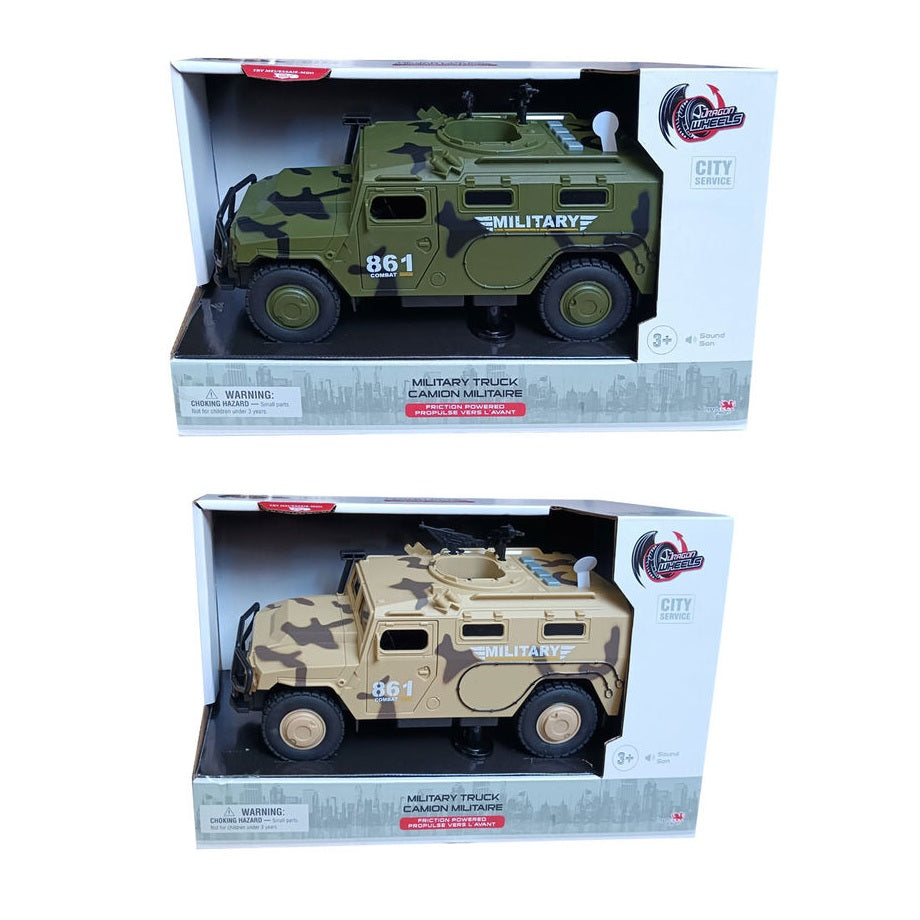 Camion militaire avec effets sonores et lumineux Dragon Wheels (3 ans et plus)