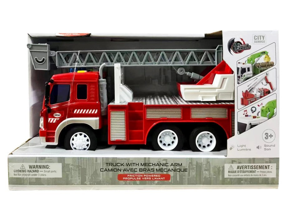 Camion de pompier avec effets sonores et lumineux Dragon Wheels (3 ans et plus)