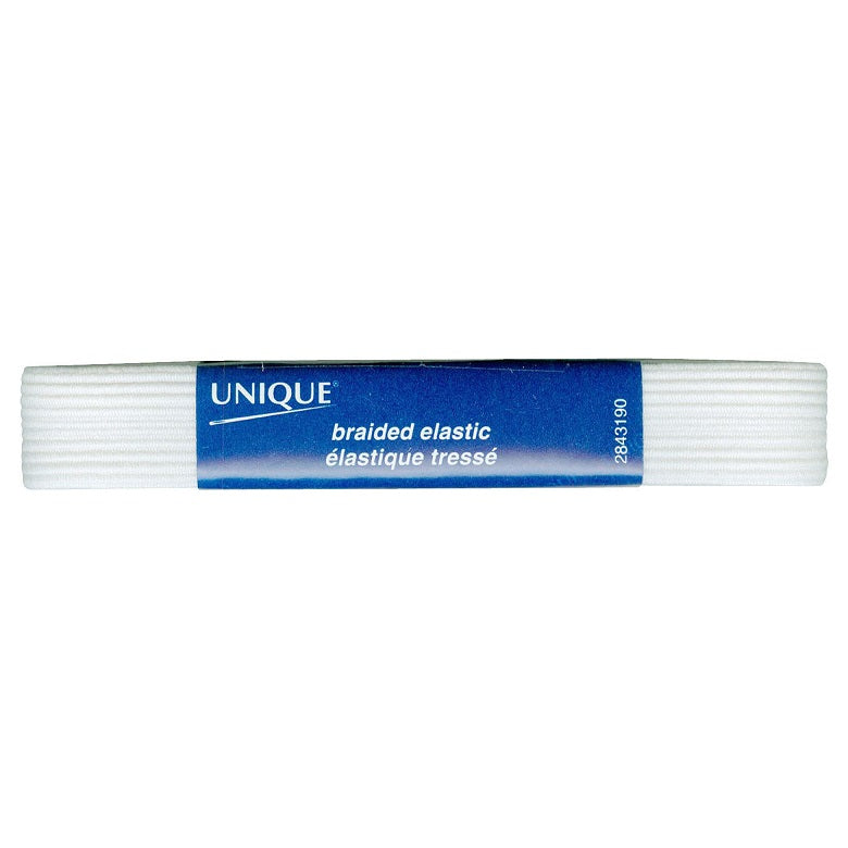 Élastique tressé 19 mm x 1 m blanc