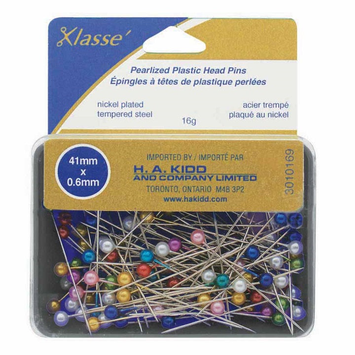 Épingle à tête de couleur 41 mm x 0,6 mm (paquet de 100)
