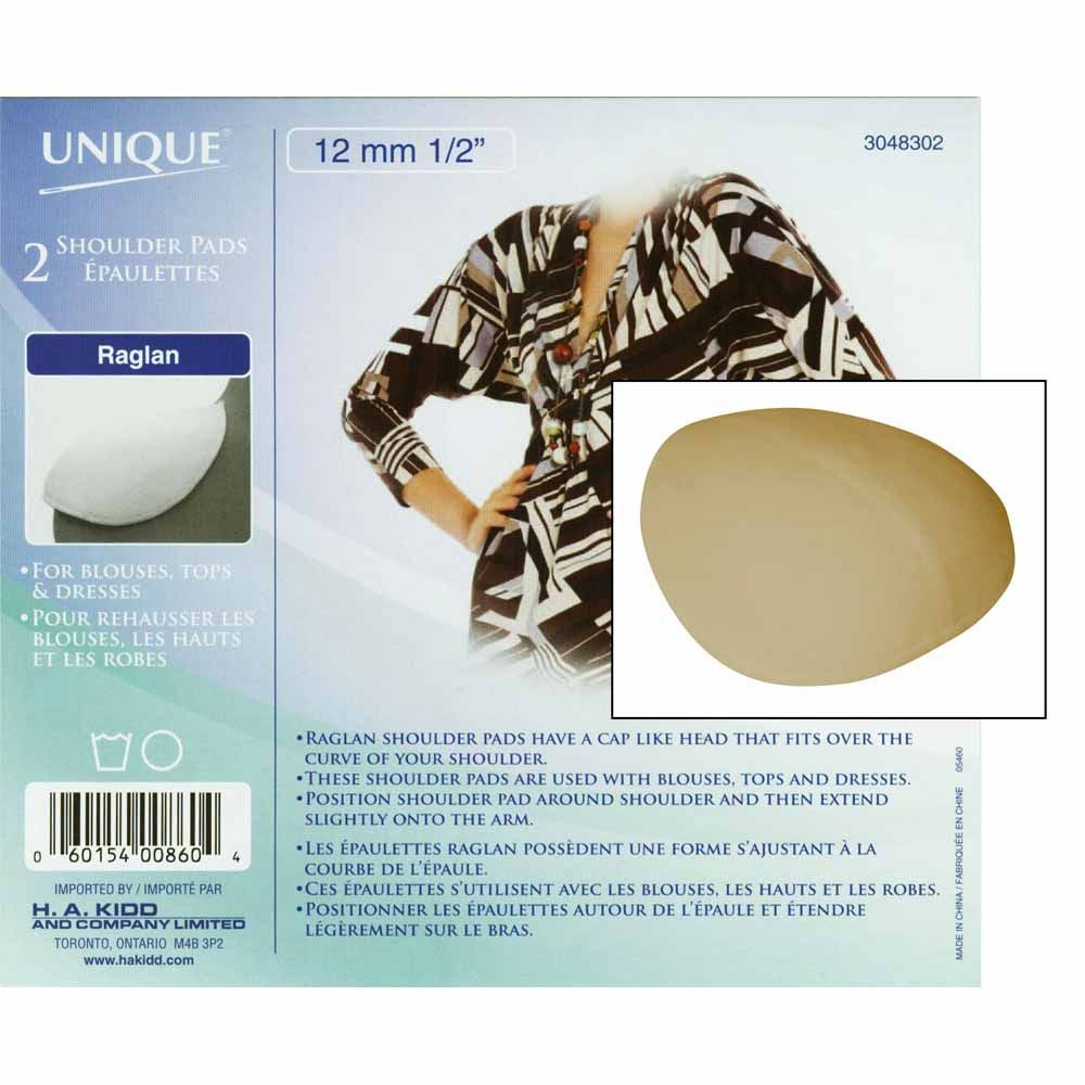 Épaulette raglan 12 mm beige (paquet de 2)