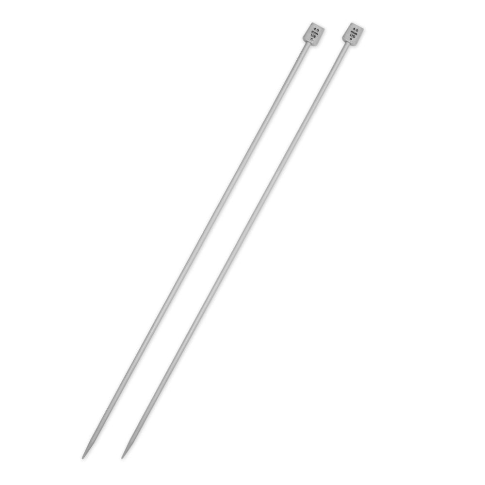 Aiguille à tricoter 30 cm en aluminium Unique (paquet de 2)