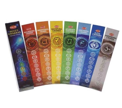 Bâtons d'encens HEM 7 chakras (boîte de 35)