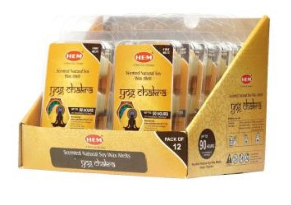 Cube de cire parfumée HEM yog chakra (paquet de 6)