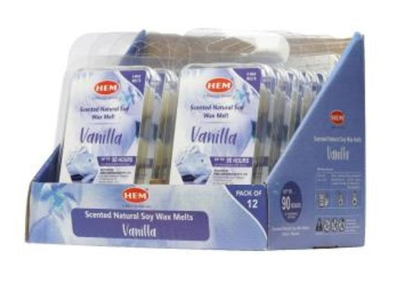 Cube de cire parfumée HEM vanille (paquet de 6)