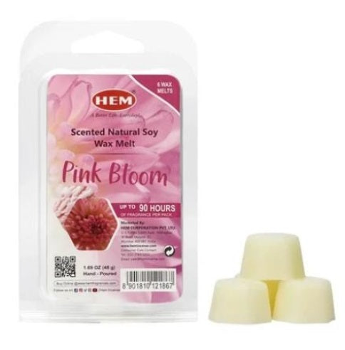 Cube de cire parfumée HEM fleur rose (paquet de 6)