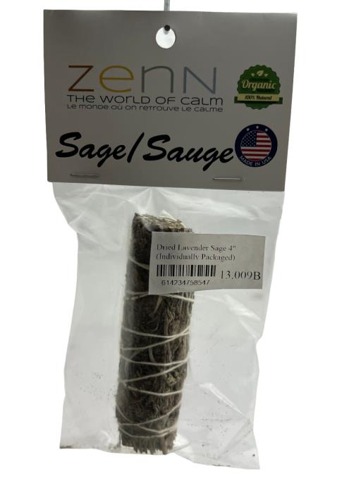 Sauge lavande séchée Zenn 4 po