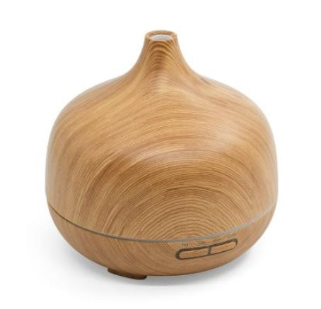 Diffuseur électrique Aroma 500 ml en bois pâle 6,5 po x 6,5 po x 6,5 po