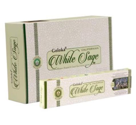 Bâtons d'encens Goloka 15 g sauge blanche