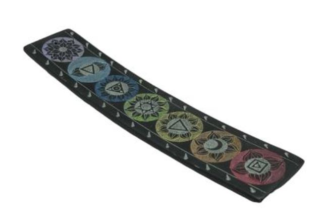 Brûleur à encens 10 po x 2 po 7 chakras