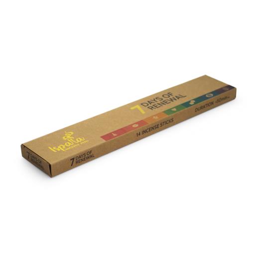 Bâtons d'encens Ispalla Palo Santo 7 jours de renouveau (Paquet de 14)