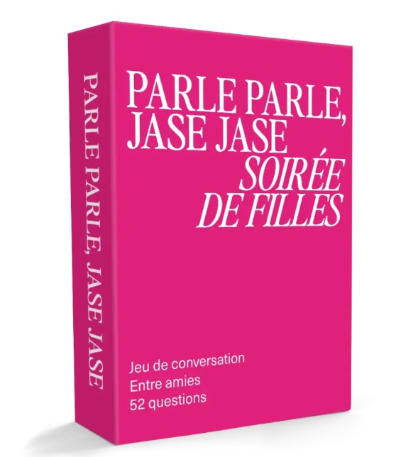Jeu Parle parle, jase jase - soirée de filles (14 ans et plus, 2 à 8 joueurs)