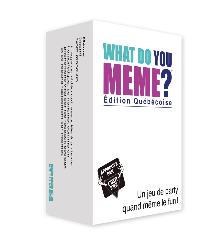Jeu What do you meme? Édition québécoise (18 ans et plus, 3 à 10 joueurs)