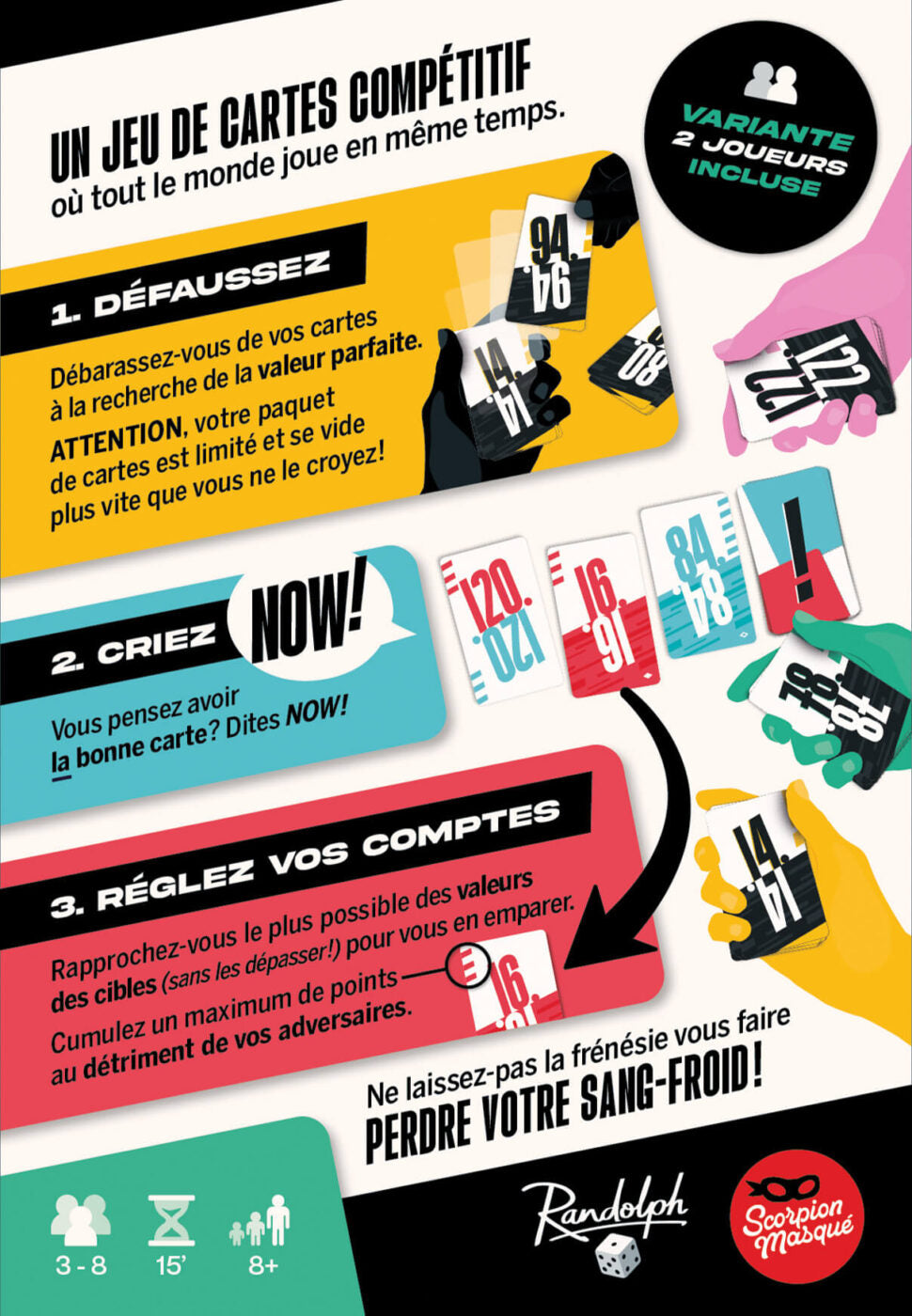 Jeu Now ! (3 à 8 joueurs, 8 ans et +)