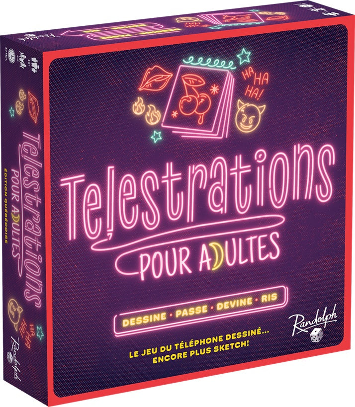 Jeu Telestrations pour adultes (18 ans et plus, 4 à 8 joueurs)
