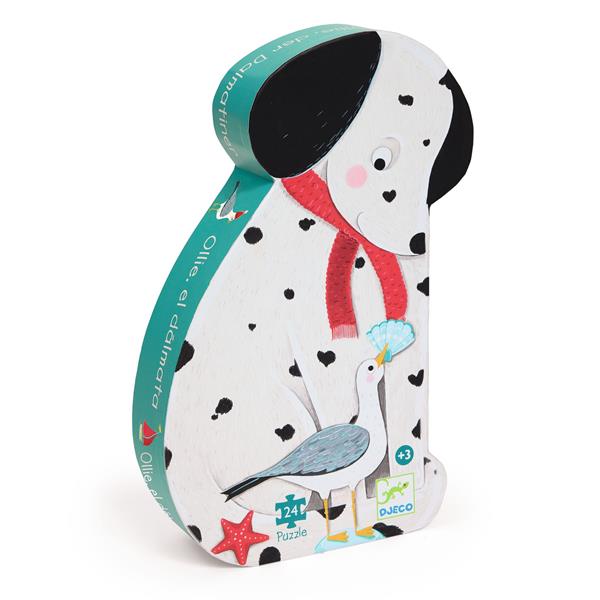 Casse-tête Silhouette Djeco 24 morceaux - Ollie, le dalmatien (3 ans +)