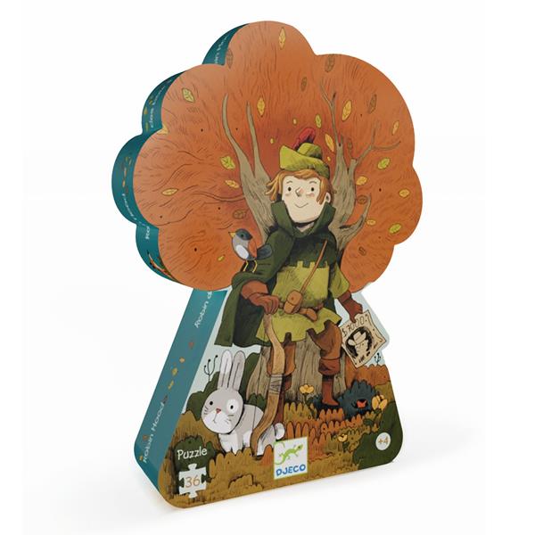 Casse-tête Silhouette Djeco 36 morceaux - Robin des bois (3 ans +)