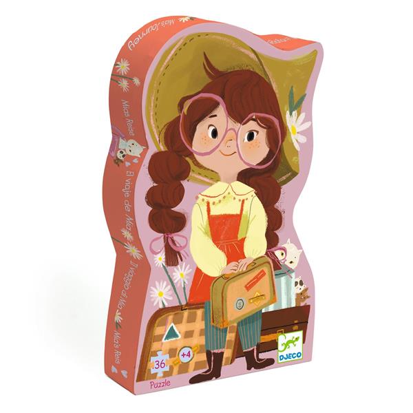Casse-tête Silhouette Djeco 36 morceaux - le voyage de Mia (3 ans +)