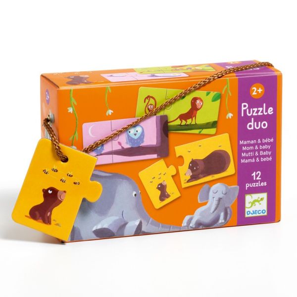 Casse-tête Duo Djeco 12 morceaux - maman et bébé (2 ans +)