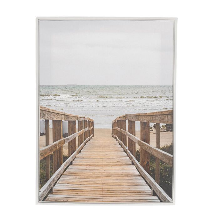 Toile 17,75 po x 23,75 po Pont près de la mer