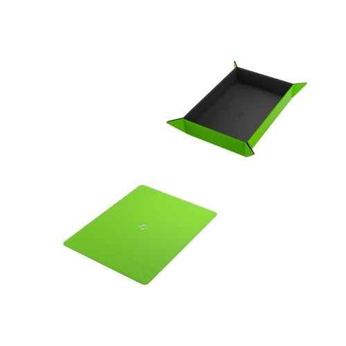 Plateau de dés magnétiques réversible 9 po x 6 po vert/noir