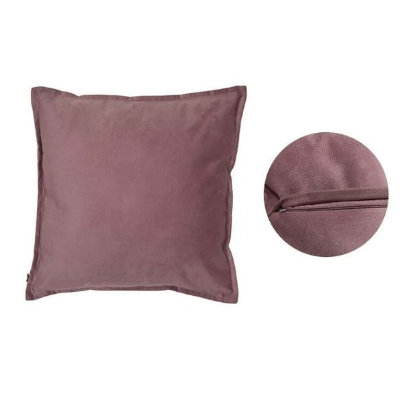Coussin 18 po x 18 po avec housse lavable Lilou prune parme