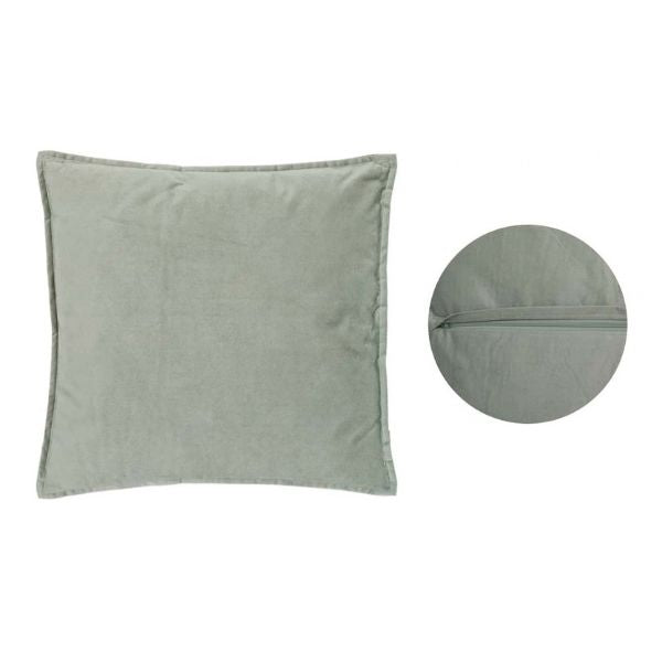 Coussin 18 po x 18 po avec housse lavable Lilou vert céladon