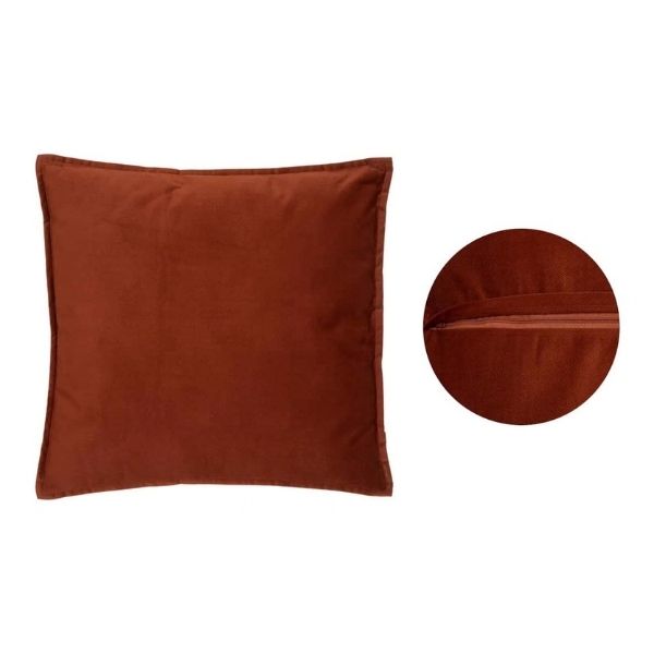 Coussin 18 po x 18 po avec housse lavable Lilou terracotta
