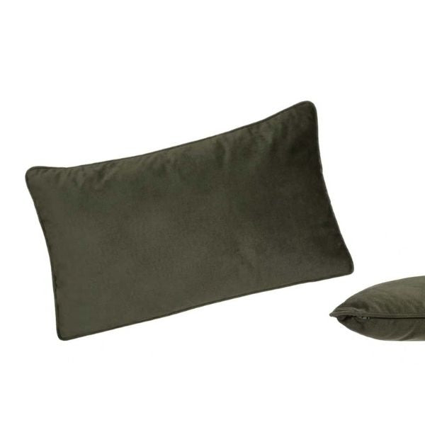 Coussin 20 po x 12 po avec housse lavable Lilou kaki