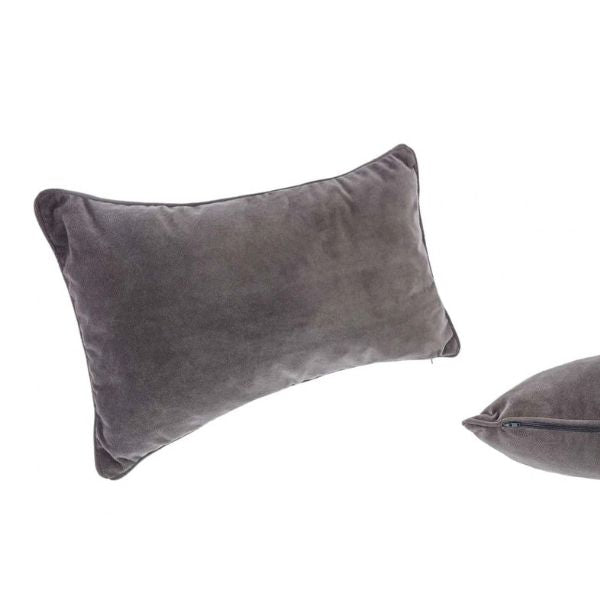 Coussin 20 po x 12 po avec housse lavable Lilou gris foncé