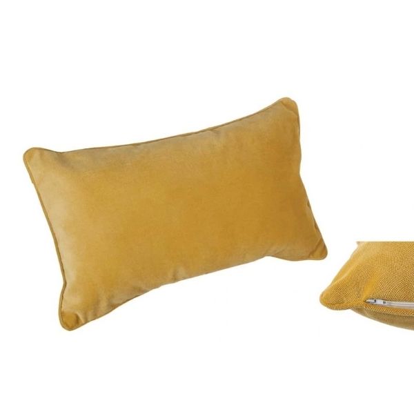 Coussin 20 po x 12 po avec housse lavable Lilou ocre