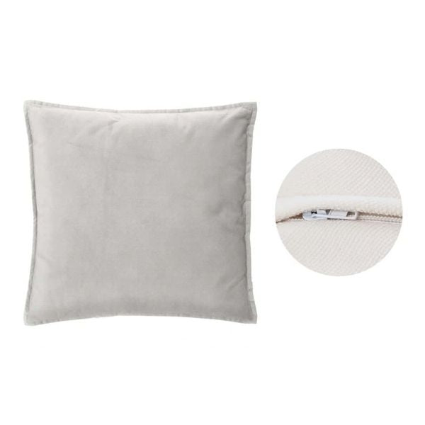 Coussin 22 po x 22 po avec housse lavable Lilou ivoire