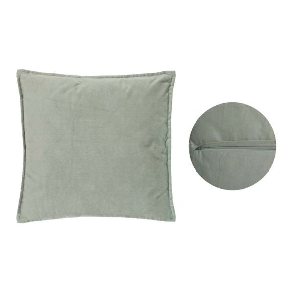 Coussin 22 po x 22 po avec housse lavable Lilou vert céladon