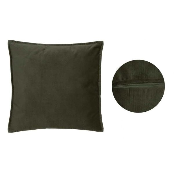 Coussin 22 po x 22 po avec housse lavable Lilou kaki