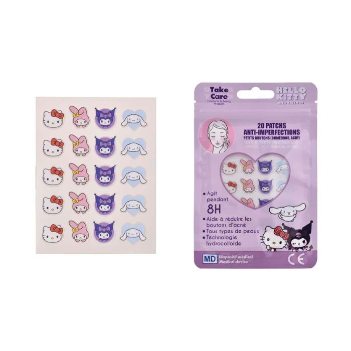 Bande anti-perfections Kawaii Hello Kitty et ses amis (Paquet de 20)