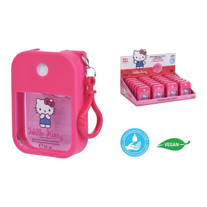 Gel nettoyant en vaporisateur pour les mains 35 ml Kawaii Hello Kitty
